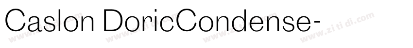 Caslon DoricCondense字体转换